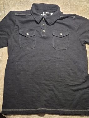 Black Helix Polo Shirt